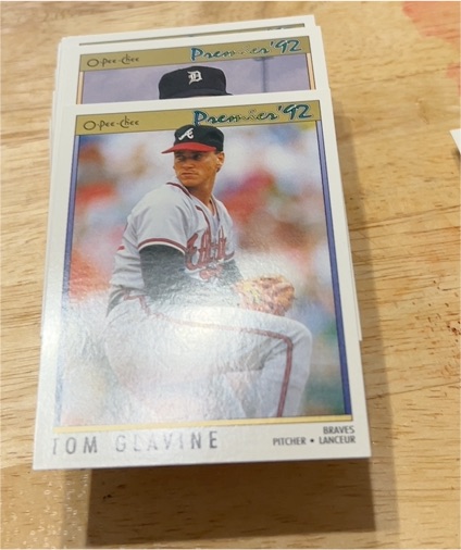 1992 O-Pee-Chee Premier #49 Tom Glavine — front