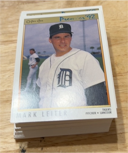 1992 O-Pee-Chee Premier #48 Mark Leiter — front