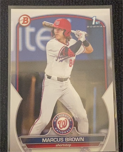 2023 Bowman Draft #BD-26 Marcus Brown — front