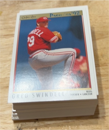 1992 O-Pee-Chee Premier #29 Greg Swindell — front