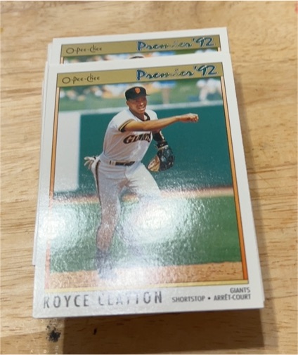 1992 O-Pee-Chee Premier #unknown Royce Clayton — front