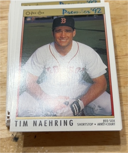 1992 O-Pee-Chee Premier #37 Tim Naehring — front