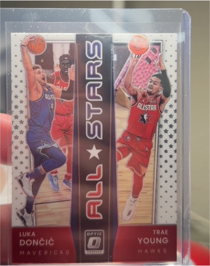 2021-22 Donruss Optic #11 Luka Doncic / Trae Young All-Stars — front