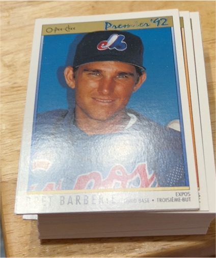 1992 O-Pee-Chee Premier #36 Bret Barberie — front