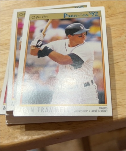 1992 O-Pee-Chee Premier #56 Alan Trammell — front