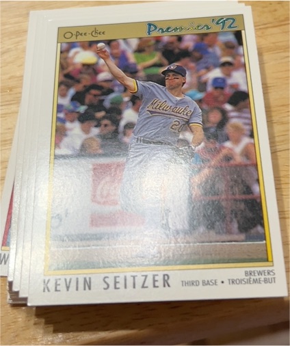 1992 O-Pee-Chee Premier #92 Kevin Seitzer — front