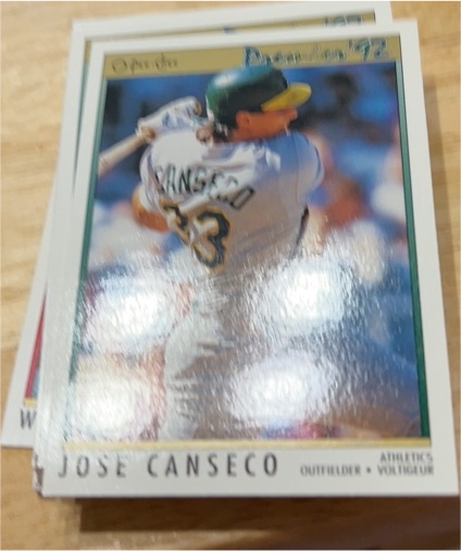 1992 Donruss #72 Jose Canseco — front