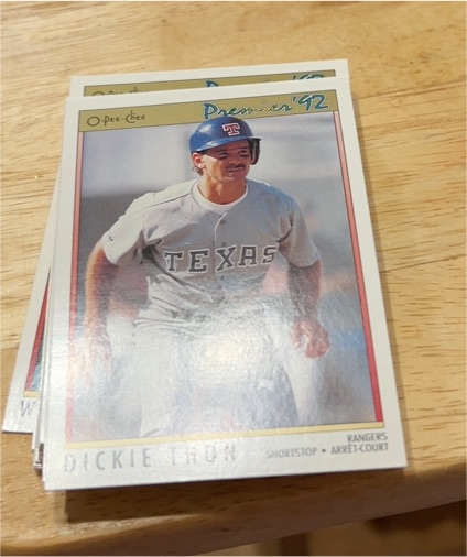 1992 O-Pee-Chee Premier #19 Dickie Thon — front