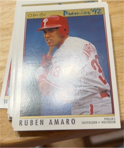 1992 O-Pee-Chee Premier #16 Ruben Amaro — front