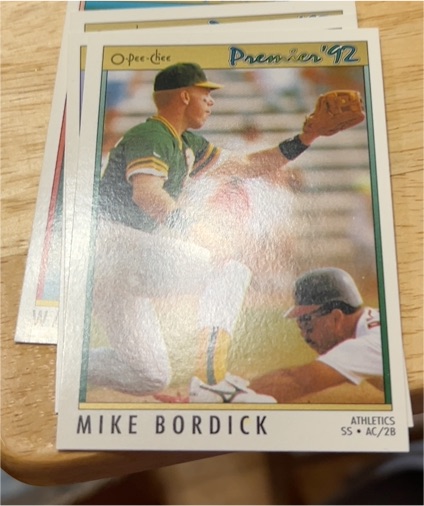 1992 O-Pee-Chee Premier #5 Mike Bordick — front