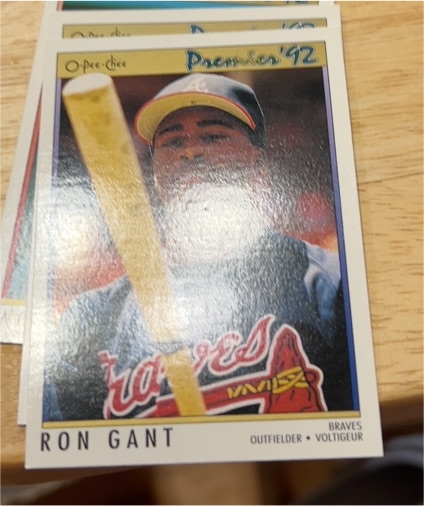 1992 O-Pee-Chee Premier #Ron Gant — front