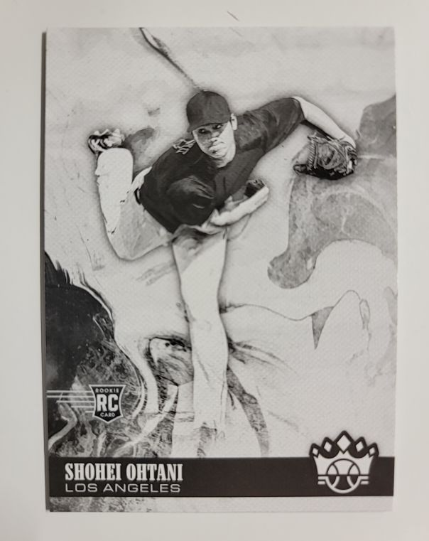 2018 Panini Diamond Kings #73 Shohei Ohtani Black and White Variation Rookie — front