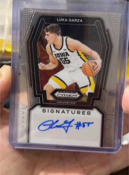 2024 Panini Prizm Draft Picks #S-LKG Luka Garza Signatures — front