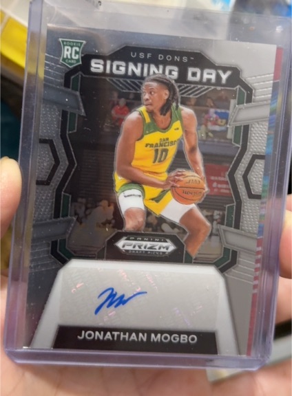2024 Panini Prizm Draft Picks Signing Day #SD-MOG Jonathan Mogbo — front