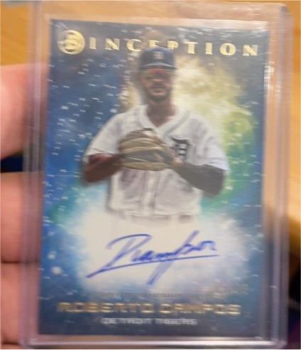 2022 Bowman Inception Primordial Prospects Auto #PPA-RC Roberto Campos — front