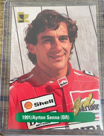 1992 Grid Motorcard Formula 1 #186 Ayrton Senna — front