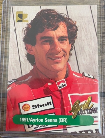 1992 Grid Motorcard Formula 1 #186 Ayrton Senna — front