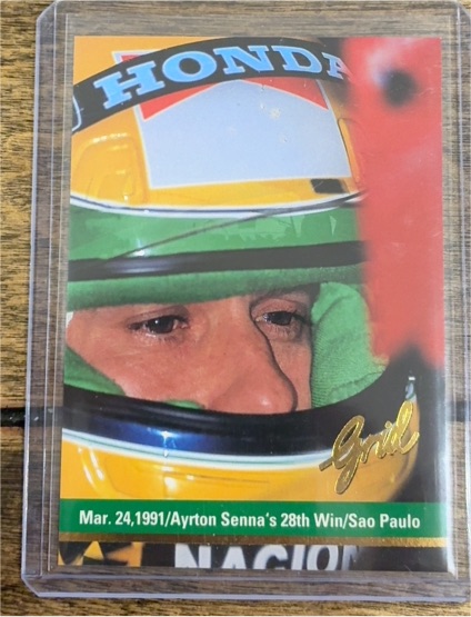 1992 Grid Motorcard Formula 1 #188 Ayrton Senna — front