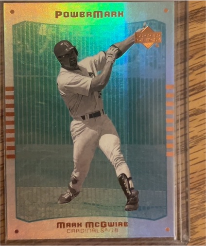 1999 Upper Deck PowerMark #MC6 Mark McGwire — front