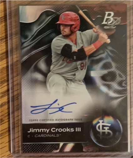 2023 Bowman Platinum #TOP-37 Jimmy Crooks III — front