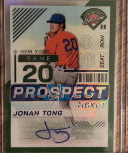 2024 Panini Prospect Edition #67 Jonah Tong — front