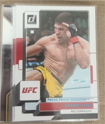 2023 Donruss UFC #81 Vicente Luque Press Proof — front