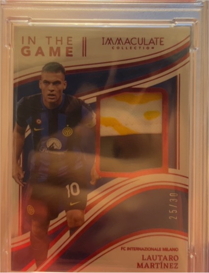 2023 Panini Immaculate In The Game Patch #25/30 Lautaro Martínez — front