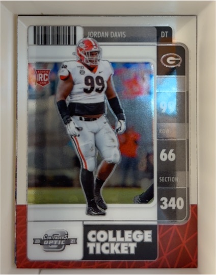 2022 Panini Chronicles Contenders Optic #19 Jordan Davis — front