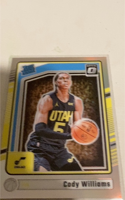 2024-25 Panini Donruss Optic #298 Cody Williams Rated Rookie — front