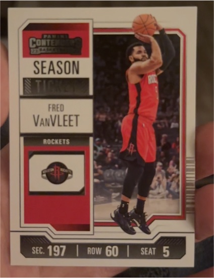 2023-24 Panini Contenders #13 Fred VanVleet Season Ticket — front