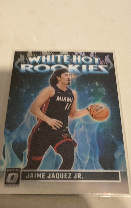 2023-24 Panini Donruss Optic #13 Jaime Jaquez Jr. White Hot Rookies — front
