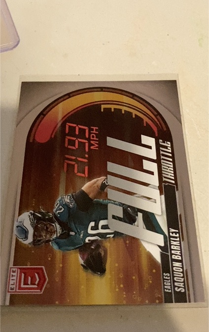 2025 Panini Donruss Elite #4 Saquon Barkley Full Throttle — front