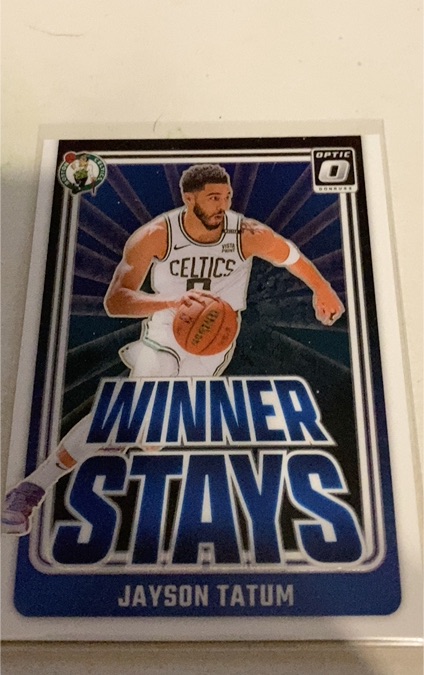 2024-25 Panini Donruss Optic #2 Jayson Tatum Winner Stays — front