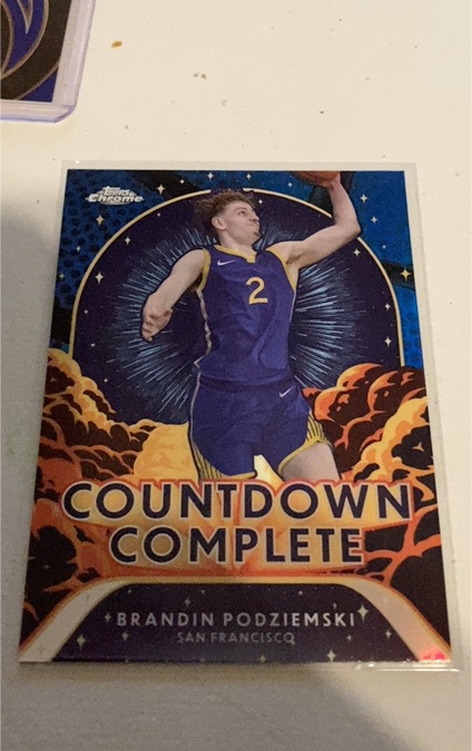 2024-25 Topps Chrome #CC-7 Brandin Podziemski Countdown Complete — front