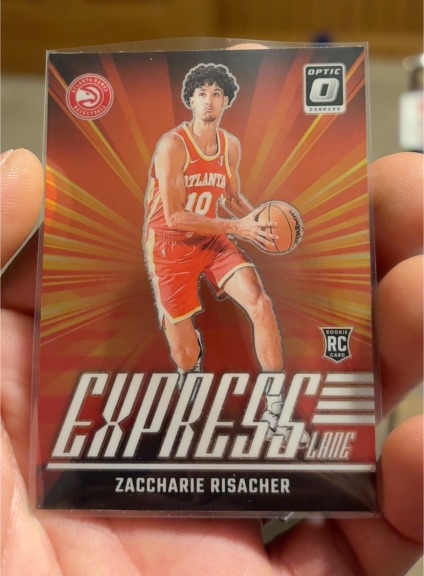 2024-25 Donruss Optic #23 Zaccharie Risacher Express Lane — front