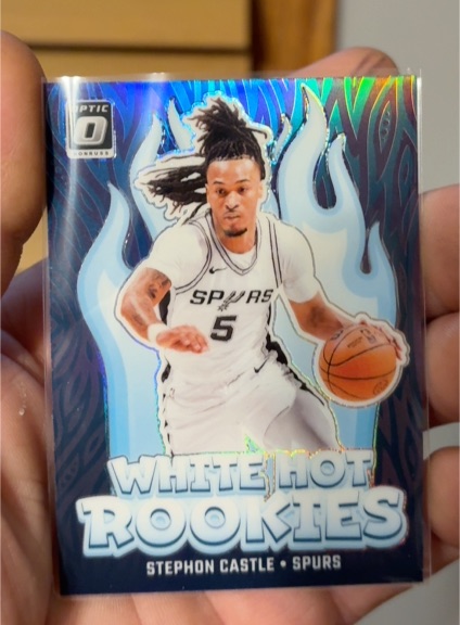 2024-25 Donruss Optic #6 Stephon Castle White Hot Rookies — front