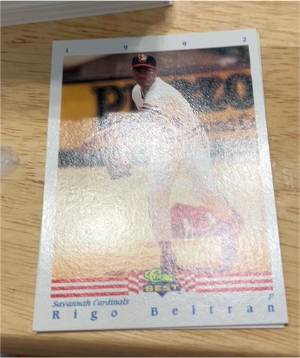 1992 Classic Best #1 Rigo Beltran — front