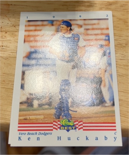 1992 Classic Best Ken Huckaby — front