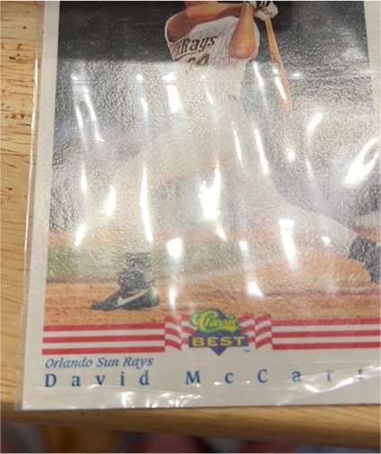 1992 Classic Best David McCarty — front