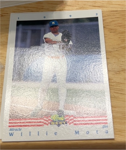 1992 Classic Best #1 Willie Mota — front