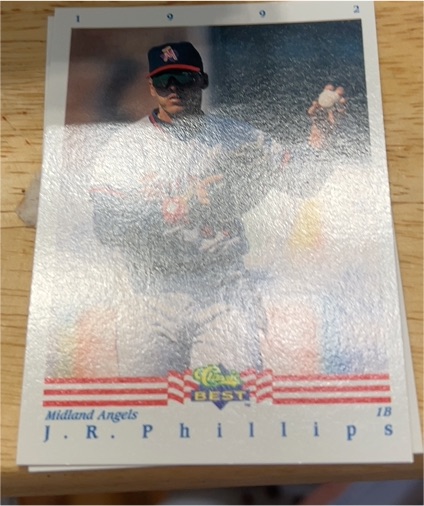 1992 Classic Best #1 J. R. Phillips — front