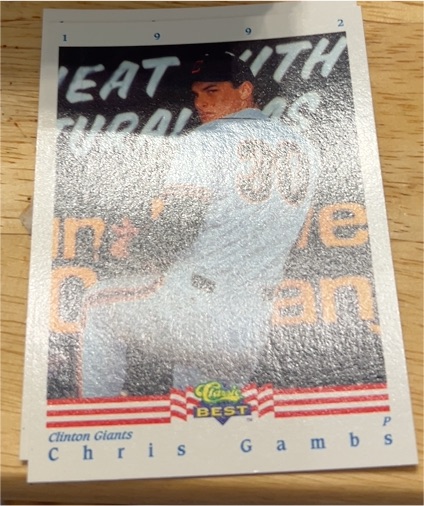 1992 Classic Best #30 Chris Gambs — front