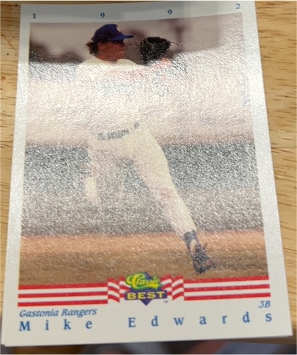 1992 Classic Best #1 Mike Edwards — front