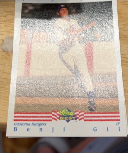 1992 Classic Best #IF Benji Gil — front