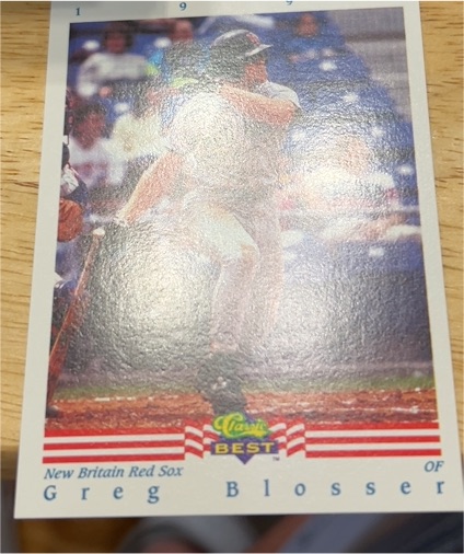 1992 Classic Best #1 Greg Blosser — front