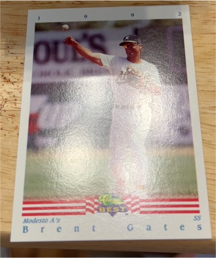 1992 Classic Best #2 Brent Gates — front