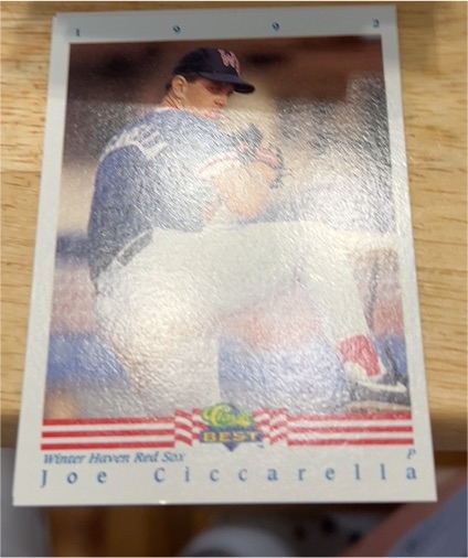 1992 Classic Best Joe Ciccarella — front