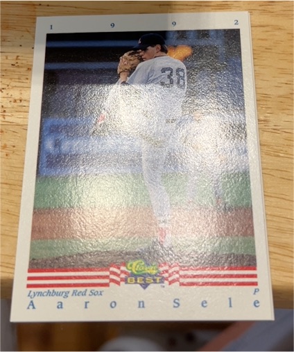 1992 Classic Best #1 Aaron Sele — front