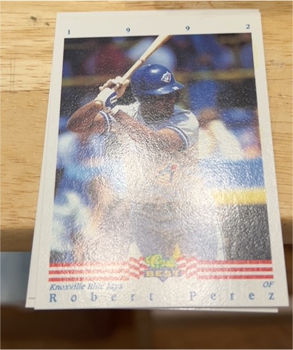 1992 Classic Best #1 Robert Perez — front