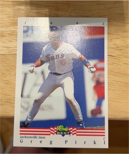 1992 Classic Best Minor League #1 Greg Pirkl — front
